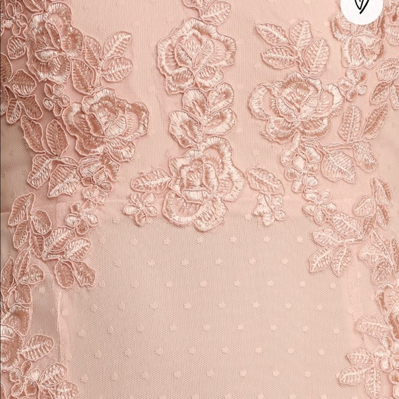 Lulus Ballroom Blush Lace Swiss Dot Maxi Dress - Picture 2 of 14